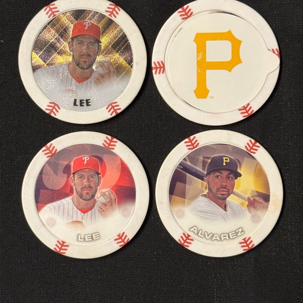 Topps MLB Pirates collectible baseball trading chips (4)